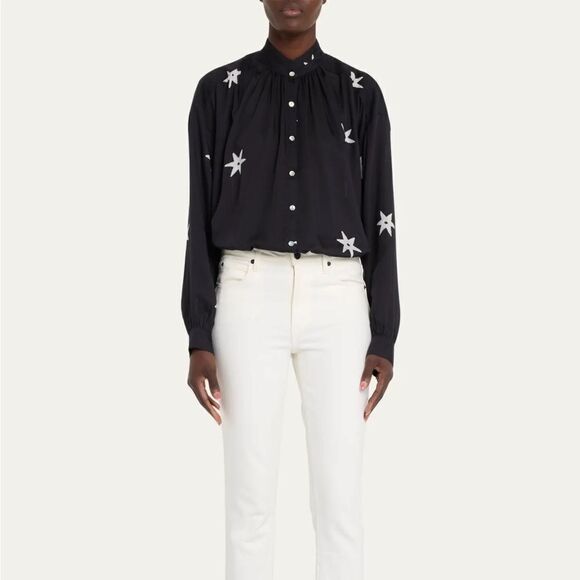 NWT Alix of Bohemia Kiki Blouse in Night Star sz XS $380 - Picture 4 of 4